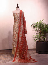 Bin Saeed Embroidered Lawn 3 Piece Unstitched Suit BS25EL D-609